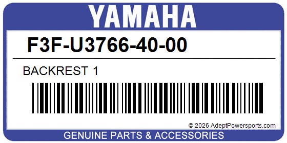 Yamaha F3F-U3766-40-00 Backrest 1