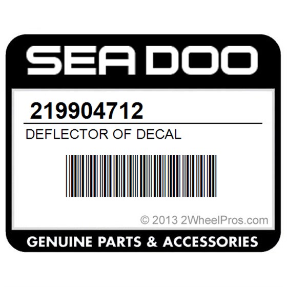 Sea-Doo 219904712 Deflector Of Decal