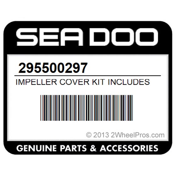 Sea-Doo 295500297 Impeller Cover Kit Includes 48 To 50
