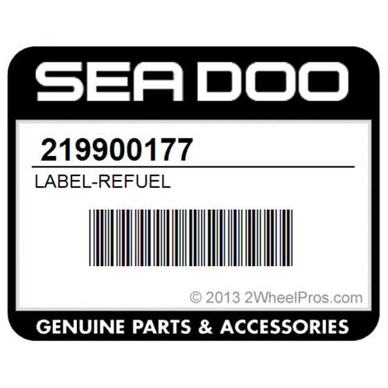 Sea-Doo 219900177 Label-Refuel