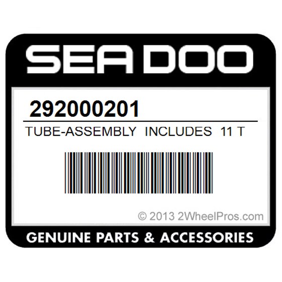 Sea-Doo 292000201 Tube-Assembly Includes 11 To 16