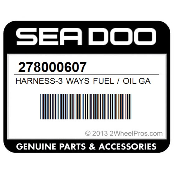 Sea-Doo 278000607 Harness-3 Ways Fuel / Oil Gauge