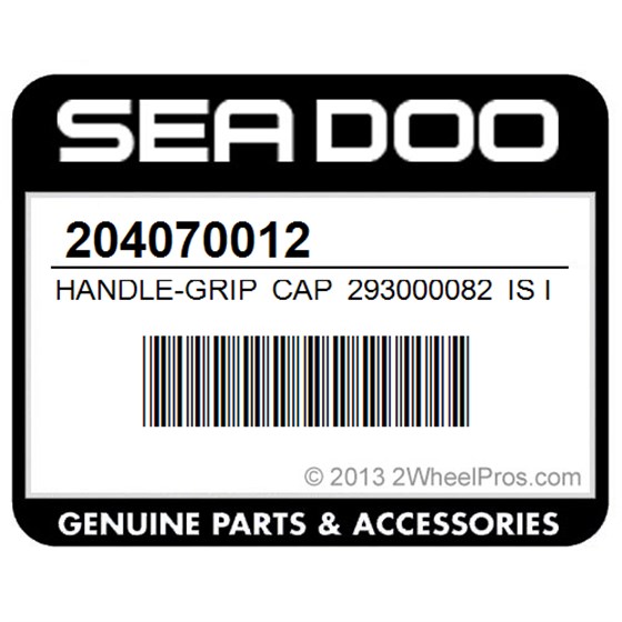 Sea-Doo 204070012 Handle-Grip Cap 293000082 Is Included