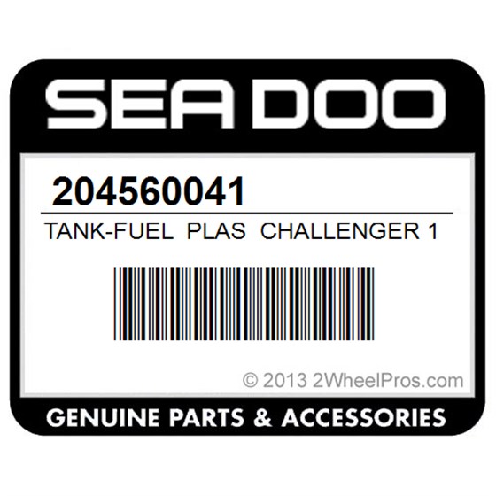 Sea-Doo 204560041 Tank-Fuel Plas Challenger 1800 5600/5601