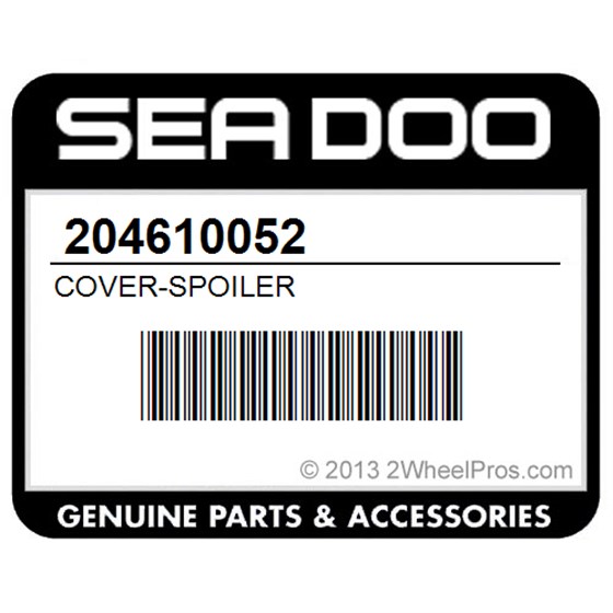 Sea-Doo 204610052 Cover-Spoiler