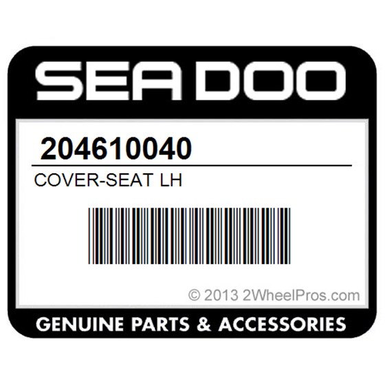 Sea-Doo 204610040 Cover-Seat Lh