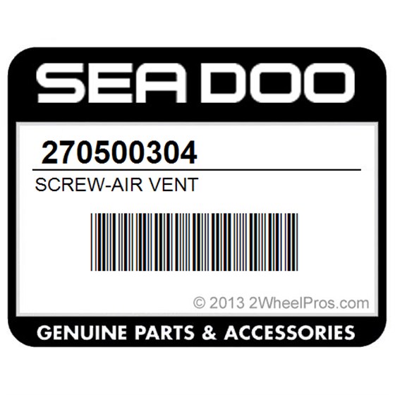 Sea-Doo 270500304 Screw-Air Vent