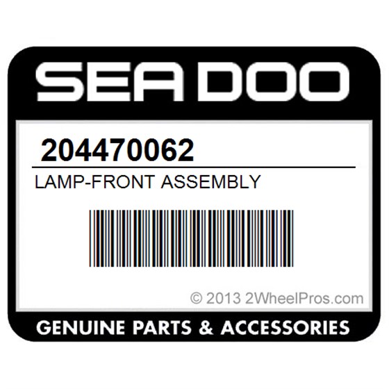 Sea-Doo 204470062 Lamp-Front Assembly