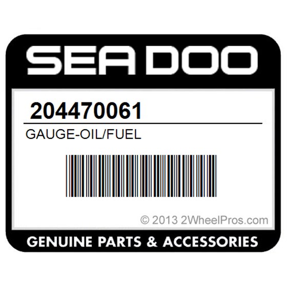 Sea-Doo 204470061 Gauge-Oil/Fuel