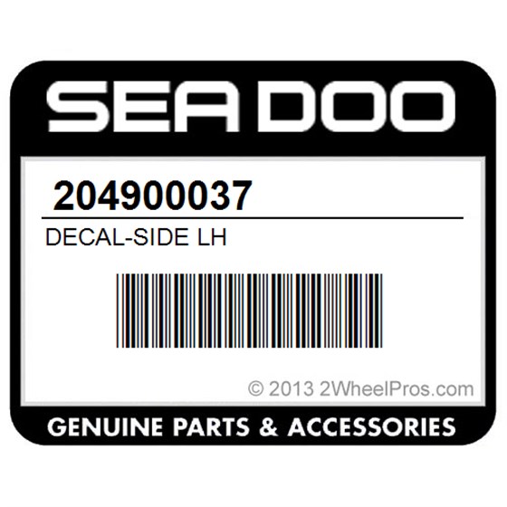 Sea-Doo 204900037 Decal-Side Lh