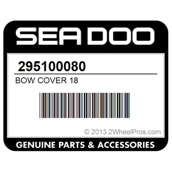 Sea-Doo 295100080 Bow Cover 18