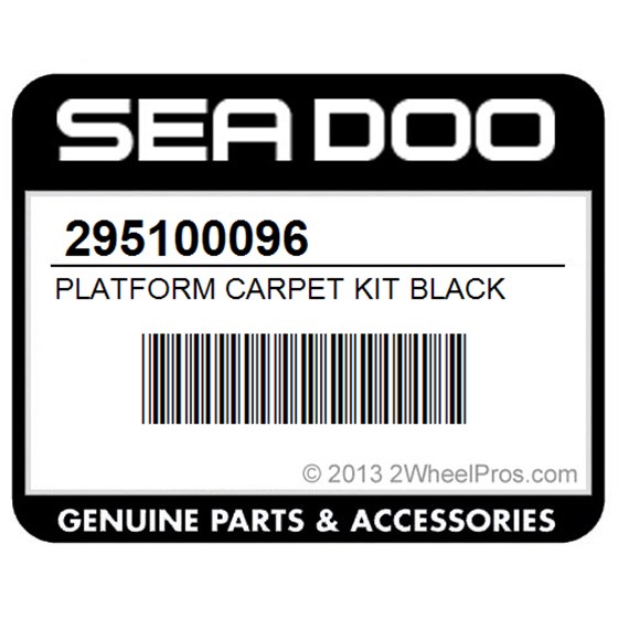Sea-Doo 295100096 Platform Carpet Kit Black