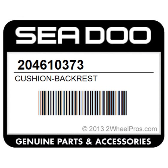 Sea-Doo 204610373 Cushion-Backrest