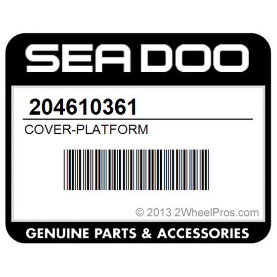 Sea-Doo 204610361 Cover-Platform