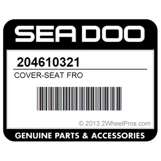 Sea-Doo 204610321 Cover-Seat Fro
