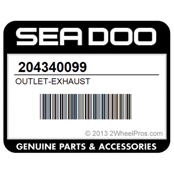 Sea-Doo 204340099 Outlet-Exhaust