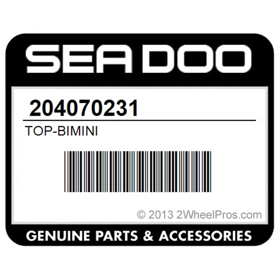 Sea-Doo 204070231 Top-Bimini