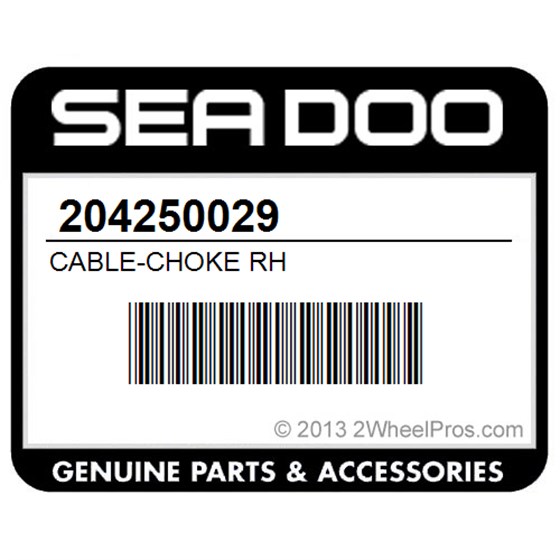 Sea-Doo 204250029 Cable-Choke Rh