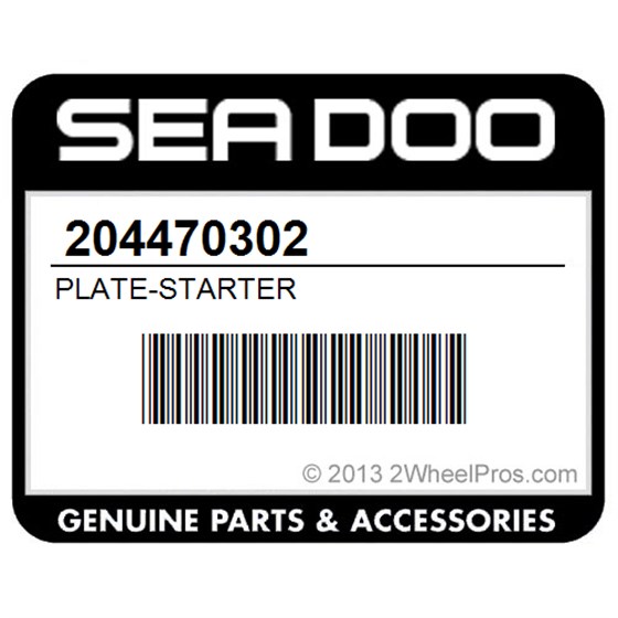 Sea-Doo 204470302 Plate-Starter
