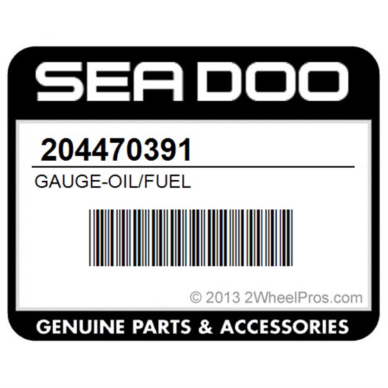 Sea-Doo 204470391 Gauge-Oil/Fuel