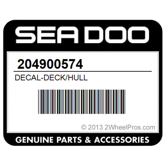 Sea-Doo 204900574 Decal-Deck/Hull