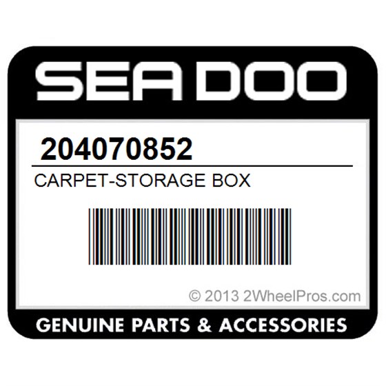 Sea-Doo 204070852 Carpet-Storage Box