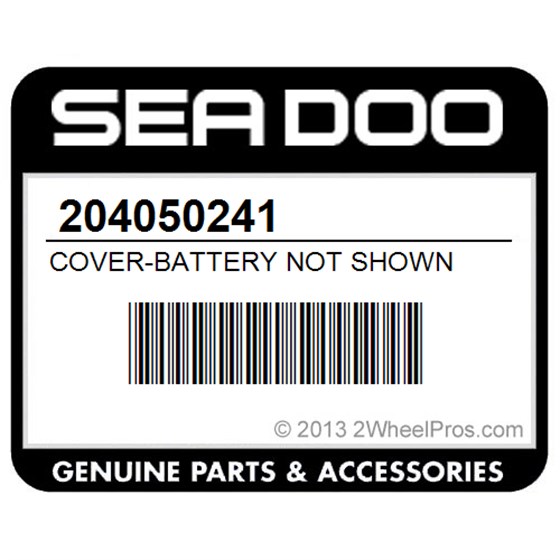 Sea-Doo 204050241 Cover-Battery Not Shown