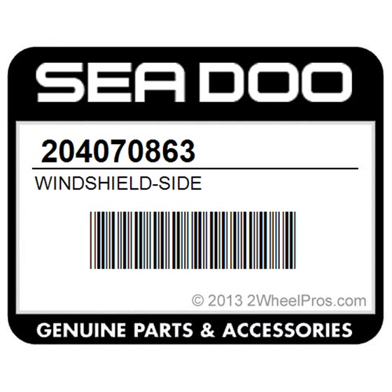 Sea-Doo 204070863 Windshield-Side
