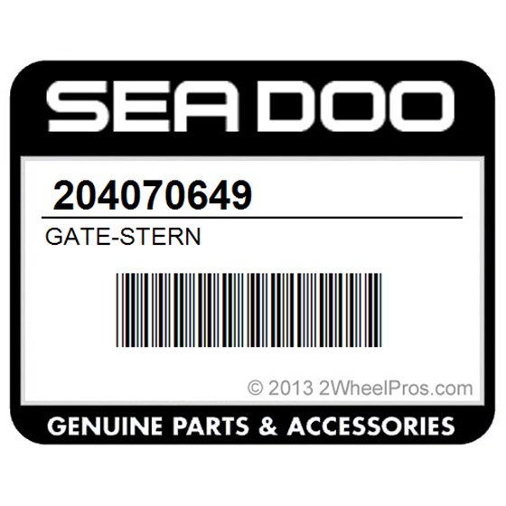 Sea-Doo 204070649 Gate-Stern