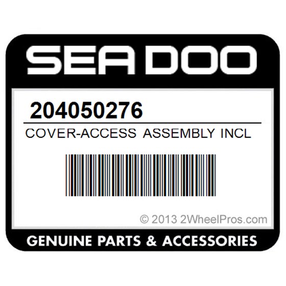 Sea-Doo 204050276 Cover-Access Assembly Includes 32 - 37