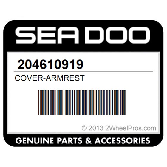 Sea-Doo 204610919 Cover-Armrest