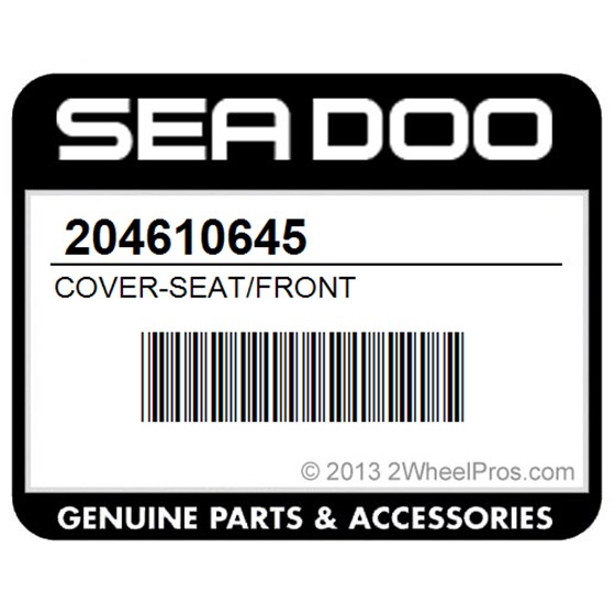Sea-Doo 204610645 Cover-Seat/Front