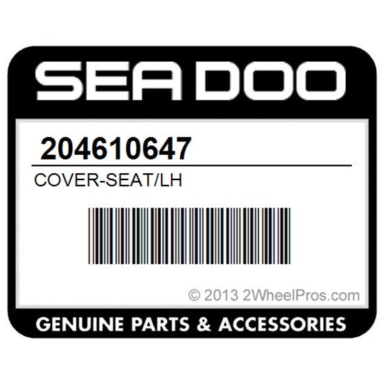 Sea-Doo 204610647 Cover-Seat/Lh