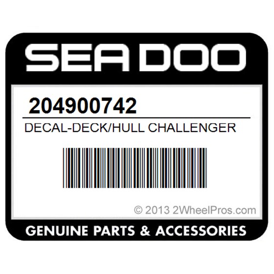 Sea-Doo 204900742 Decal-Deck/Hull Challenger 1800 (5445)
