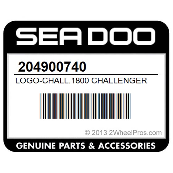 Sea-Doo 204900740 Logo-Chall.1800 Challenger 1800 (5445)