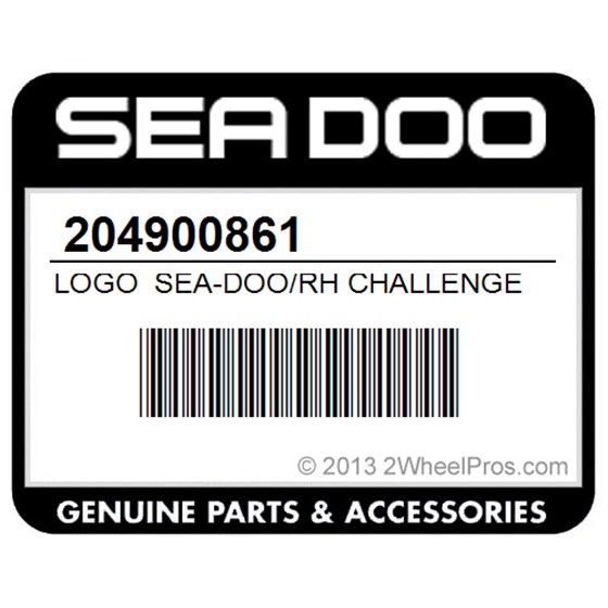 Sea-Doo 204900861 Logo Sea-Doo/Rh Challenger 1800 (5446)