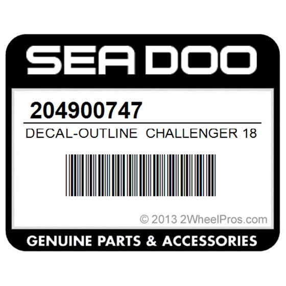 Sea-Doo 204900747 Decal-Outline Challenger 1800 (5445)