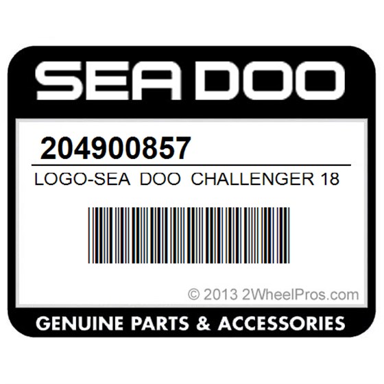 Sea-Doo 204900857 Logo-Sea Doo Challenger 1800 (5446)