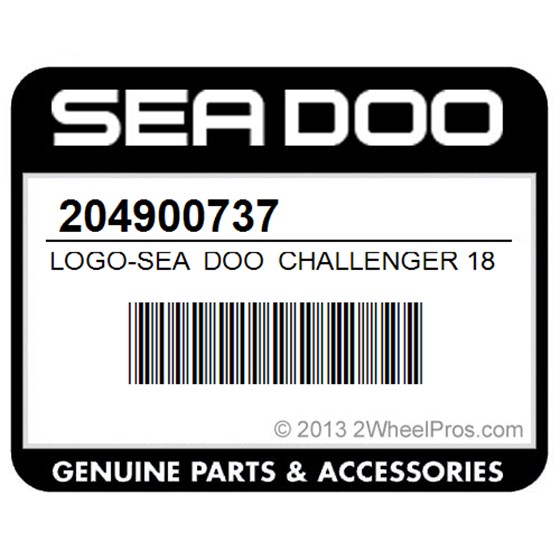 Sea-Doo 204900737 Logo-Sea Doo Challenger 1800 (5445)