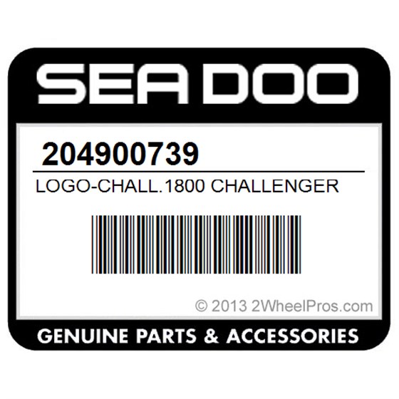 Sea-Doo 204900739 Logo-Chall.1800 Challenger 1800 (5445)