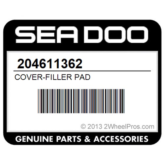 Sea-Doo 204611362 Cover-Filler Pad