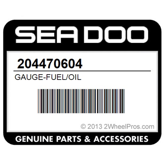 Sea-Doo 204470604 Gauge-Fuel/Oil