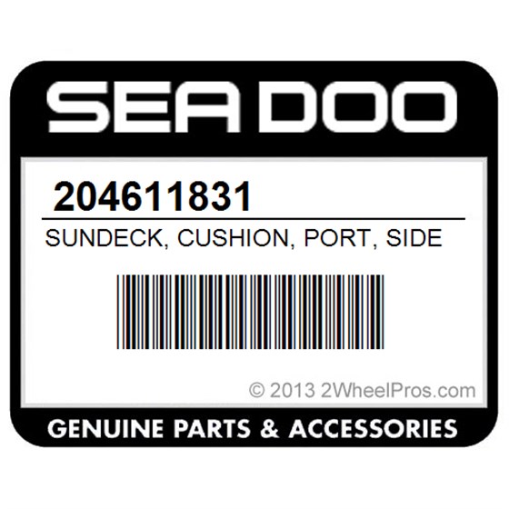 Sea-Doo 204611831 Sundeck, Cushion, Port, Side