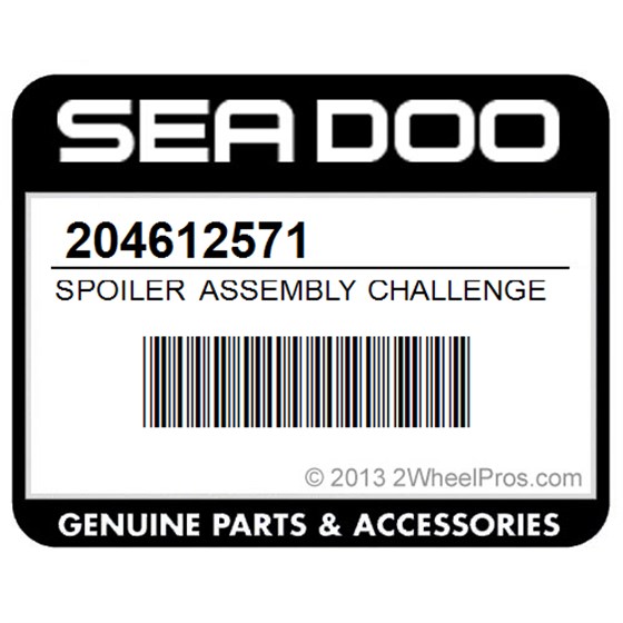 Sea-Doo 204612571 Spoiler Assembly Challenger X (5779)