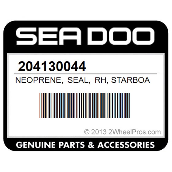 Sea-Doo 204130044 Neoprene, Seal, Rh, Starboard