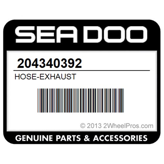 Sea-Doo 204340392 Hose-Exhaust