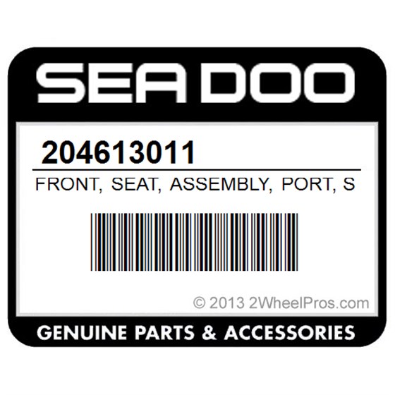 Sea-Doo 204613011 Front, Seat, Assembly, Port, Side, Includes, 1, To, 6, /, Blue, 5160