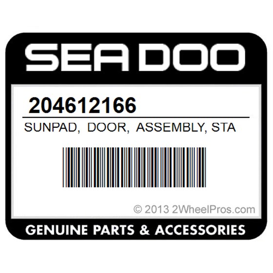 Sea-Doo 204612166 Sunpad, Door, Assembly, Starboard