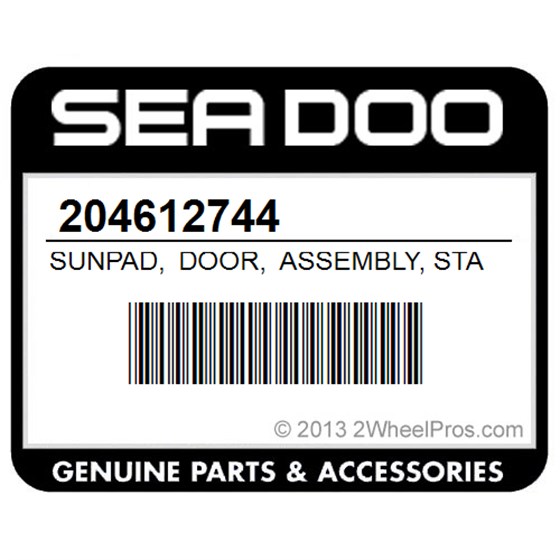 Sea-Doo 204612744 Sunpad, Door, Assembly, Starboard