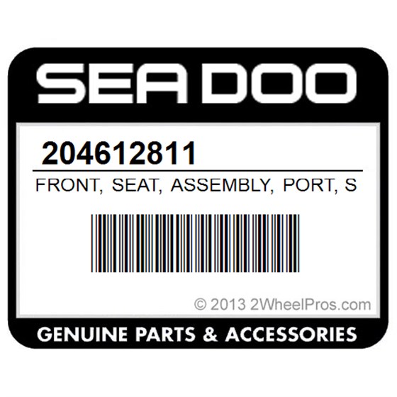 Sea-Doo 204612811 Front, Seat, Assembly, Port, Side, (Includes, 21, To, 25, Blue, )